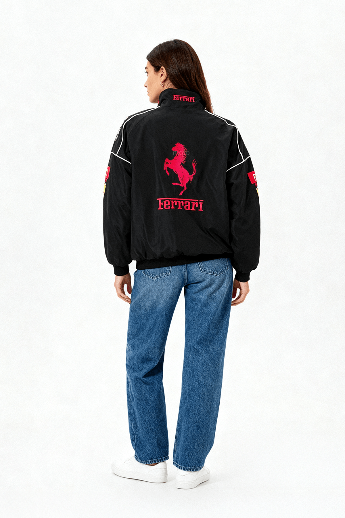 Ferrari F1 Vintage Racing Jacket - Black Edition
