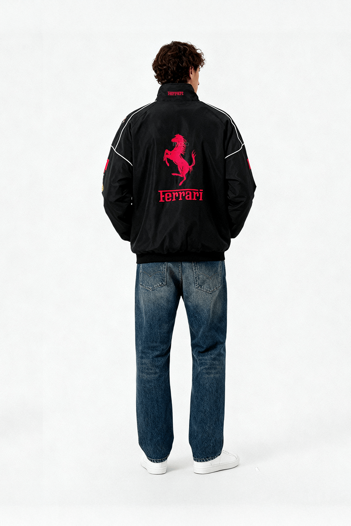 Ferrari F1 Vintage Racing Jacket - Black Edition