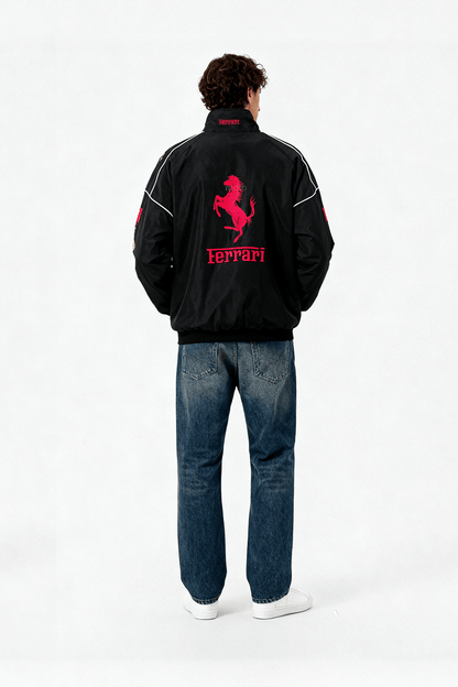 Ferrari F1 Vintage Racing Jacket - Black Edition