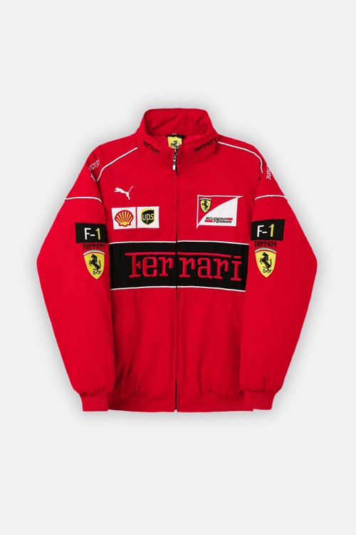 Ferrari F1 Vintage Racing Jacket - Red Edition