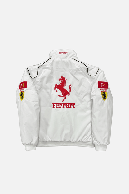Ferrari F1 Vintage Racing Jacket - White Edition