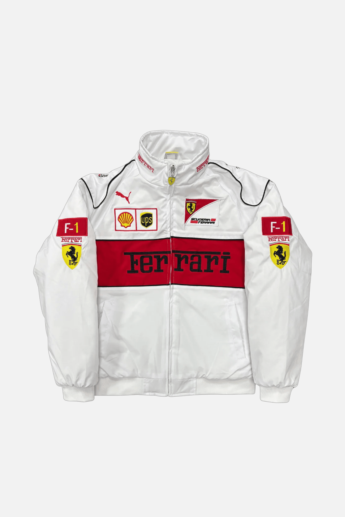 Ferrari F1 Vintage Racing Jacket - White Edition