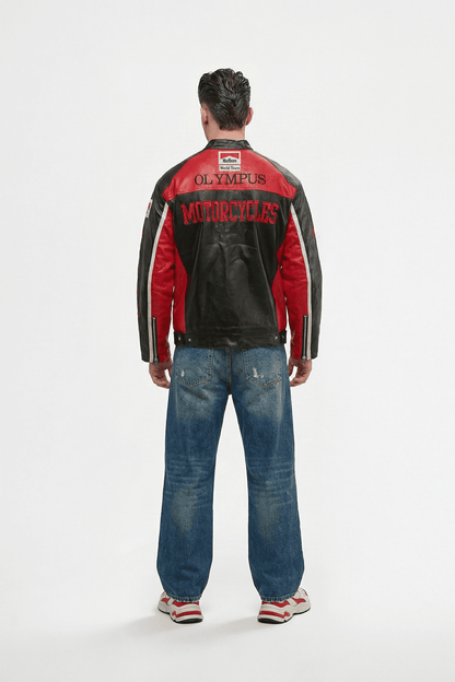 Ferrari F1 Vintage Racing Leather Jacket - Olympus Edition