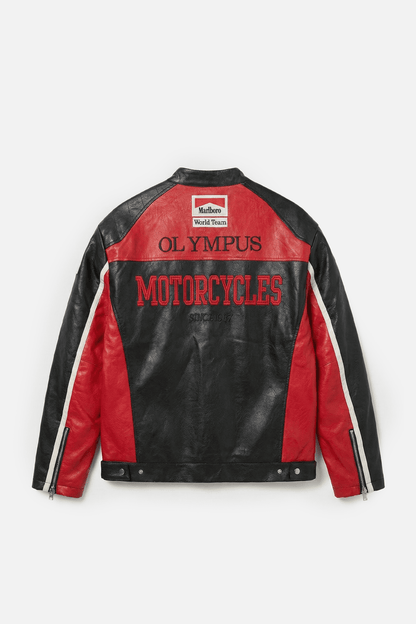 Ferrari F1 Vintage Racing Leather Jacket - Olympus Edition