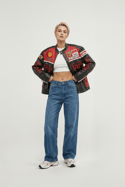 Ferrari F1 Vintage Racing Leather Jacket - Olympus Edition