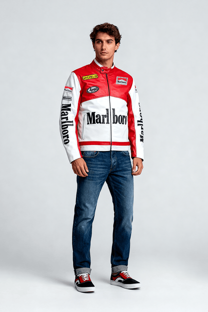 Marlboro Racing Leather Jacket - Classic Edition