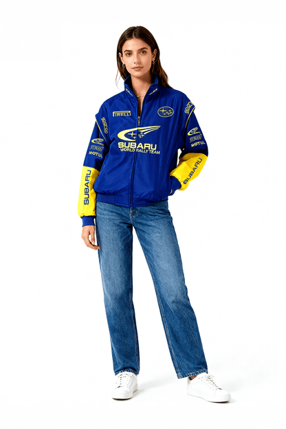 Subaru Rally Vintage Racing Jacket - Blue Edition